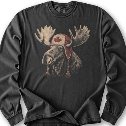 Canada Moose Cap Long Sleeve Shirt - Graphite
