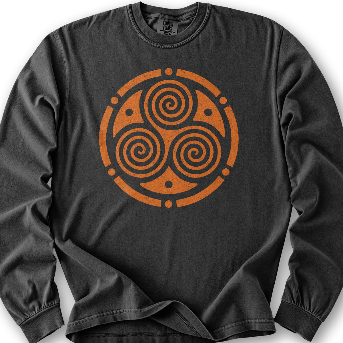 Triskele Circle Long Sleeve Shirt - Graphite