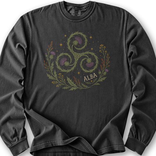 Alba Autumn Triskele Long Sleeve Shirt - Graphite
