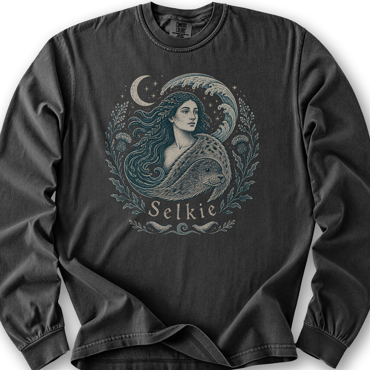 Moonlit Selkie Long Sleeve Shirt - Graphite