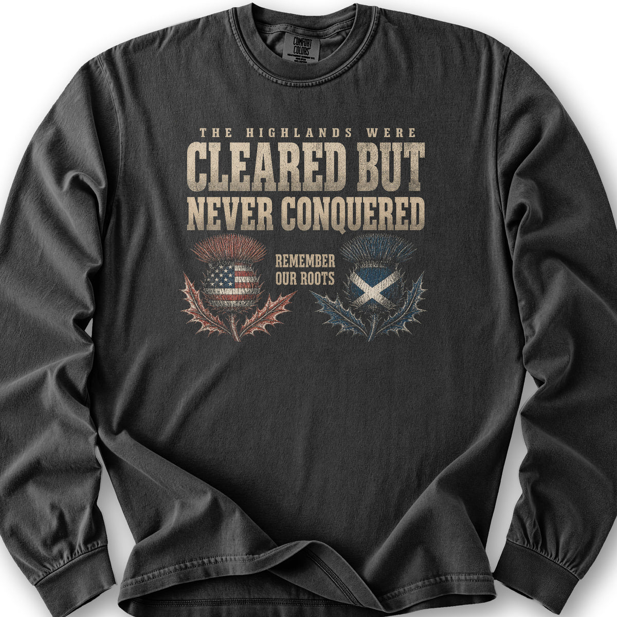 Highlands Were Cleared Long Sleeve Shirt - Graphite