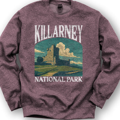 Killarney National Park "Big and Bold" Sweatshirt - Heather Sport Dark Maroon