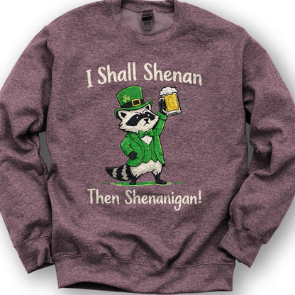 I Shall Shenan Irish Sweatshirt - Heather Sport Dark Maroon