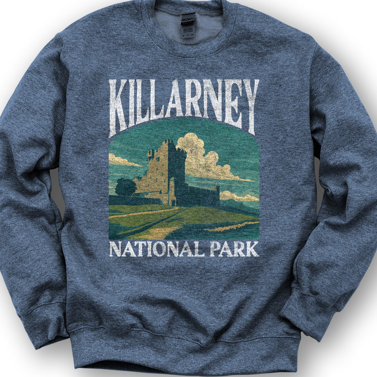 Killarney National Park "Big and Bold" Sweatshirt - Heather Sport Dark Navy
