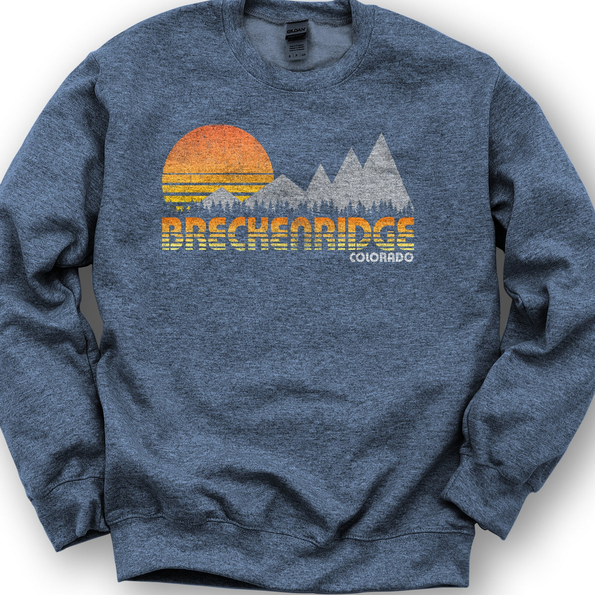 Breckinridge "80's Retro" Sweatshirt - Heather Sport Dark Navy