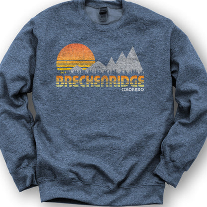 Breckinridge "80's Retro" Sweatshirt - Heather Sport Dark Navy