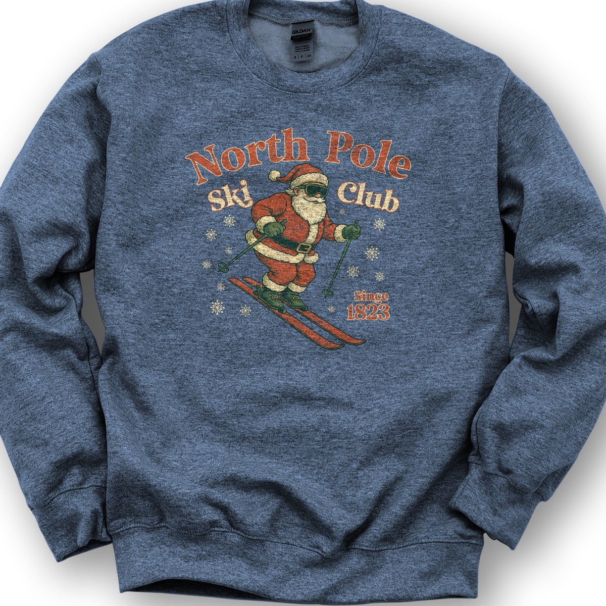 North Pole Ski Club Sweatshirt - Heather Sport Dark Navy