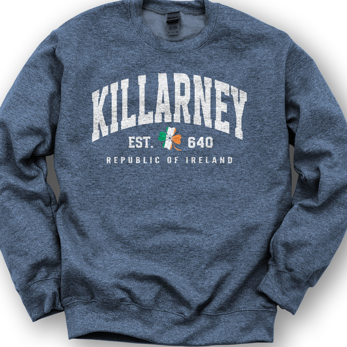 Killarney Varsity Flag Sweatshirt - Heather Sport Dark Navy