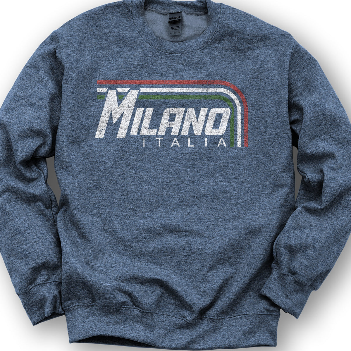 Milano Stripes Sweatshirt - Heather Sport Dark Navy