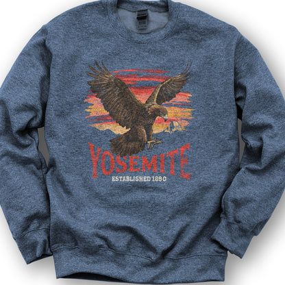 Yosemite Golden Eagle Sweatshirt - Heather Sport Dark Navy