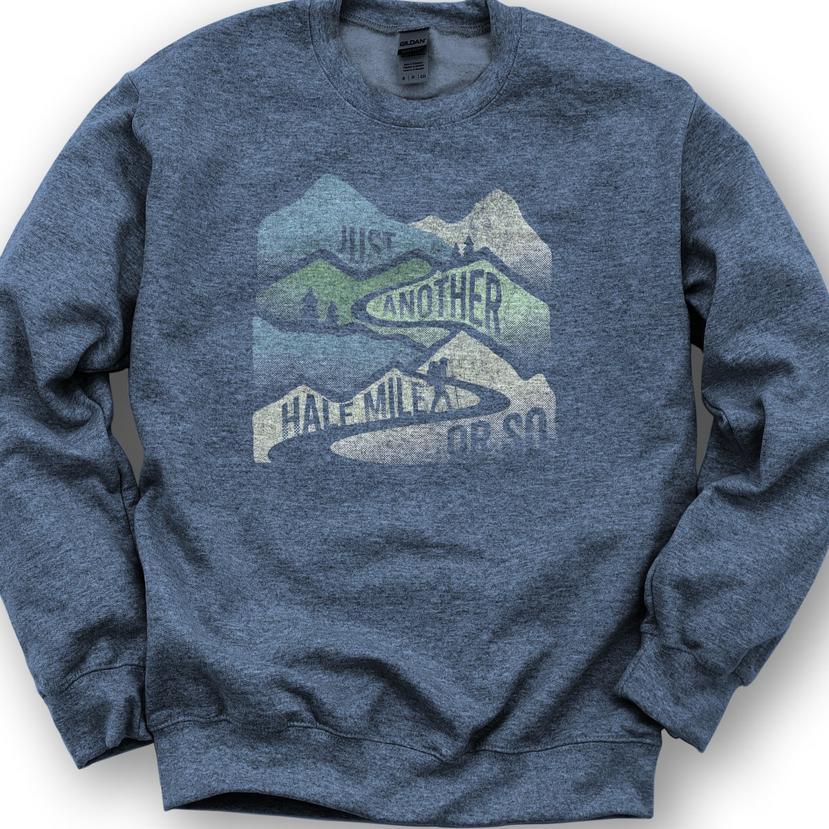 Just Another Half Mile Sweatshirt - Heather Sport Dark Navy