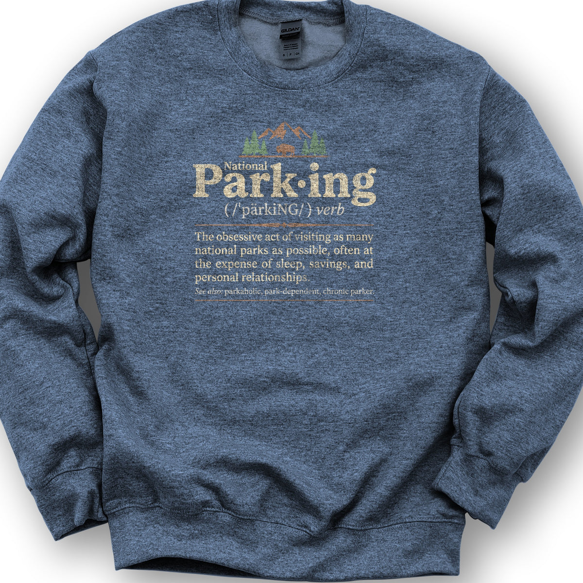 National Parking Sweatshirt - Heather Sport Dark Navy
