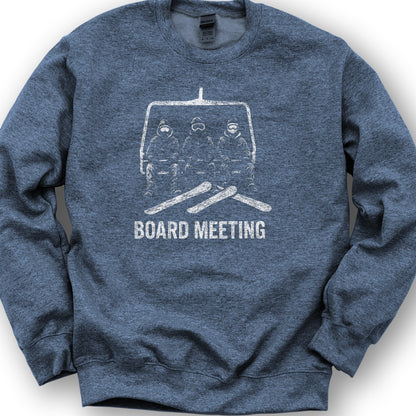 Board Meeting Goofy Rider Sweatshirt - Heather Sport Dark Navy