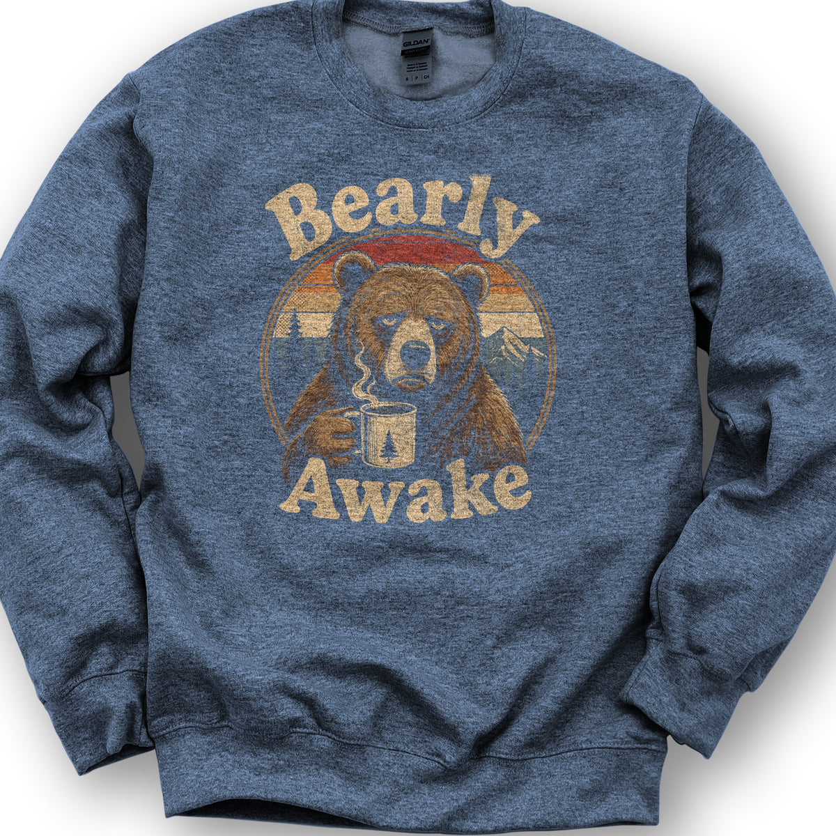 Bearly Awake Sweatshirt - Heather Sport Dark Navy