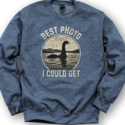 Loch Ness Photo Sweatshirt - Heather Sport Dark Navy