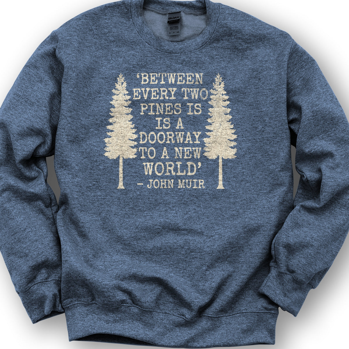 Between Two Pines Sweatshirt - Heather Sport Dark Navy