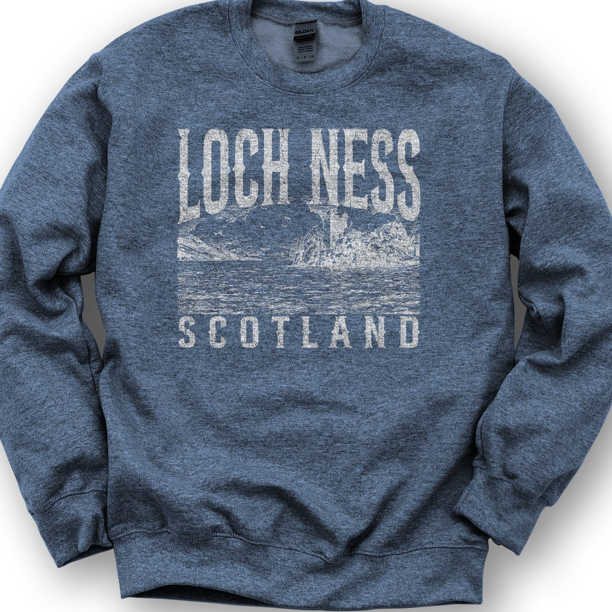 Loch Ness Sketch Sweatshirt - Heather Sport Dark Navy