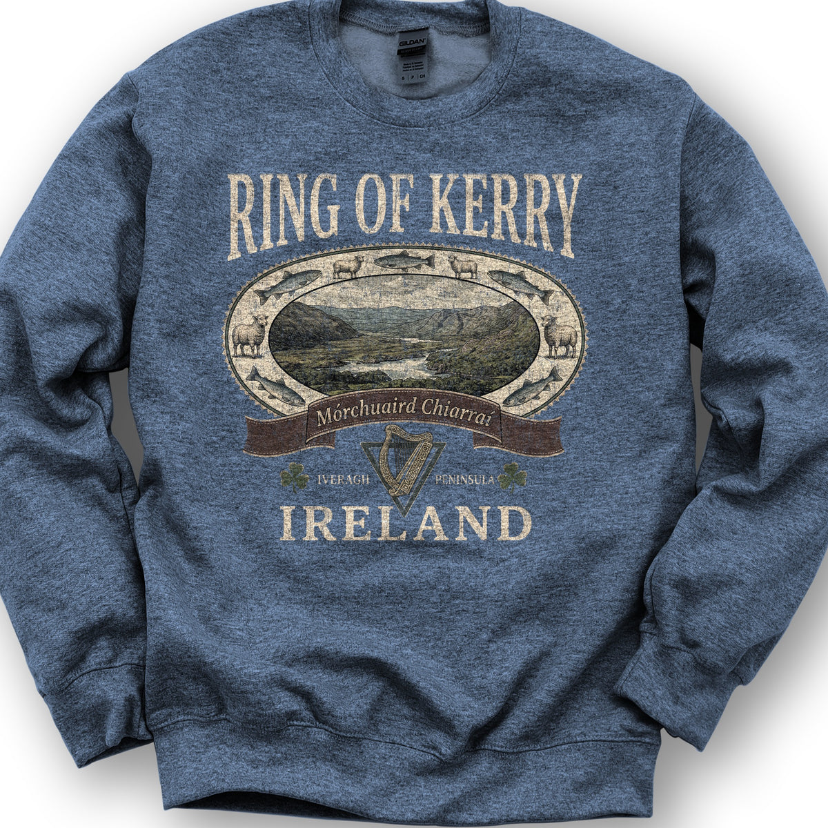 Ring of Kerry Heritage Sweatshirt - Heather Sport Dark Navy