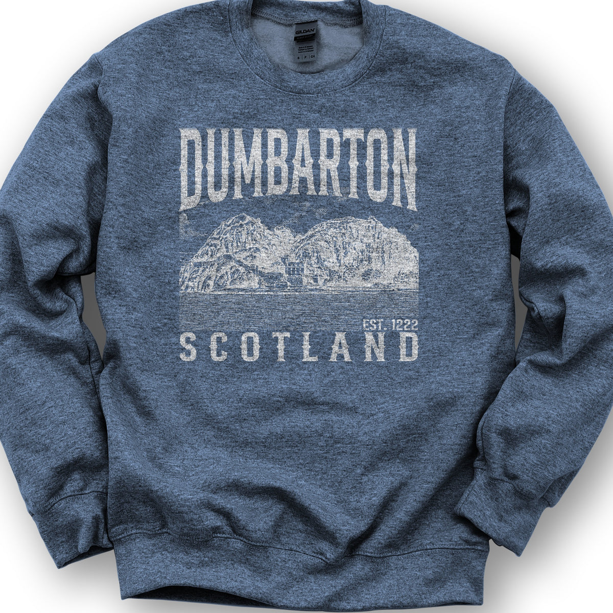 Dumbarton Scotland Sweatshirt - Heather Sport Dark Navy