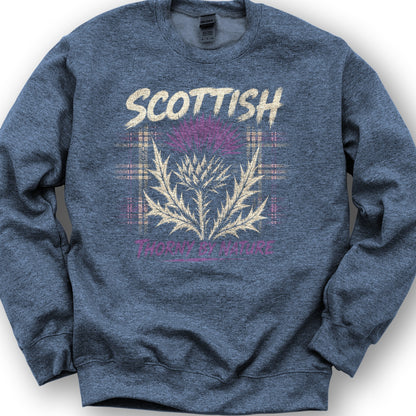 Scottish Thorny Sweatshirt - Heather Sport Dark Navy