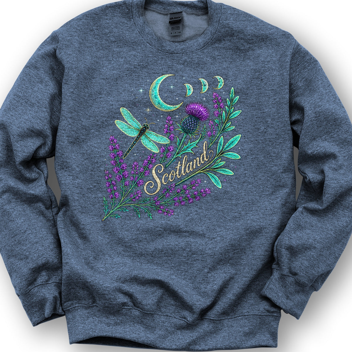 Scotland Mystic Glow Sweatshirt - Heather Sport Dark Navy