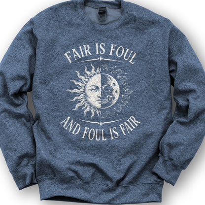 Fair Is Foul MacBeth Sweatshirt - Heather Sport Dark Navy