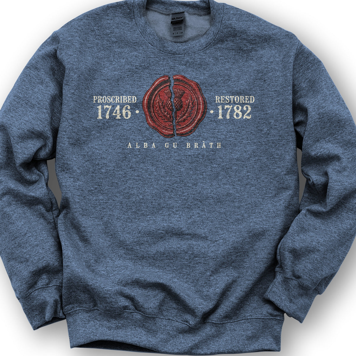 1746 Remembered Seal Sweatshirt - Heather Sport Dark Navy
