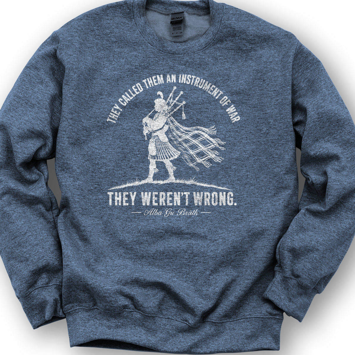 Instrument of War Sweatshirt - Heather Sport Dark Navy