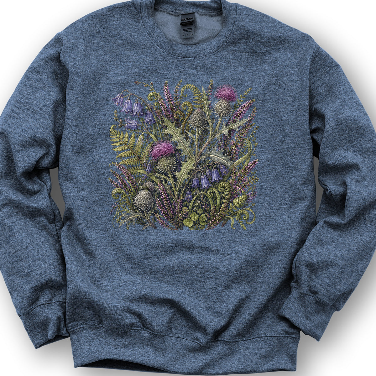 Wild Thistles Sweatshirt - Heather Sport Dark Navy