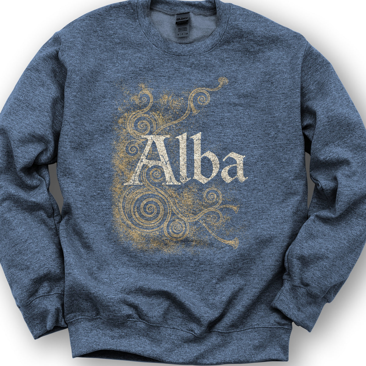 Alba Ancient Spirals Sweatshirt - Heather Sport Dark Navy
