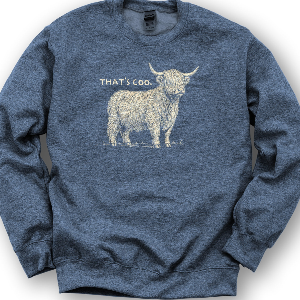 That's Coo Sketch Sweatshirt - Heather Sport Dark Navy