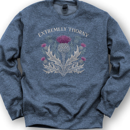 Extremely Thorny Sweatshirt - Heather Sport Dark Navy
