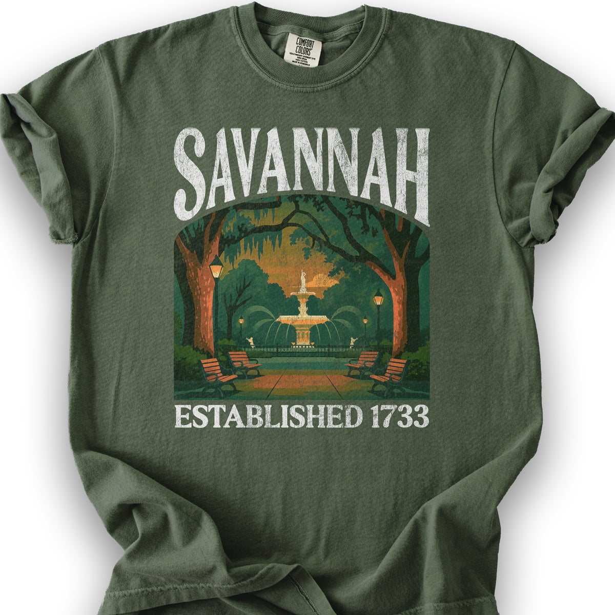 Savannah Georgia "Big and Bold" T-Shirt - Hemp