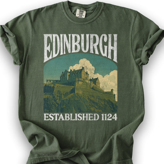 Edinburgh Scotland "Big and Bold" T-Shirt - Hemp