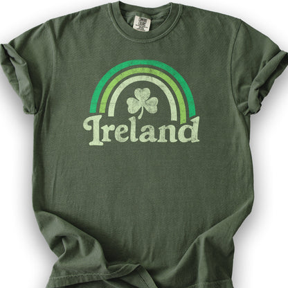 Ireland Rainbow Shamrock T-Shirt - Hemp