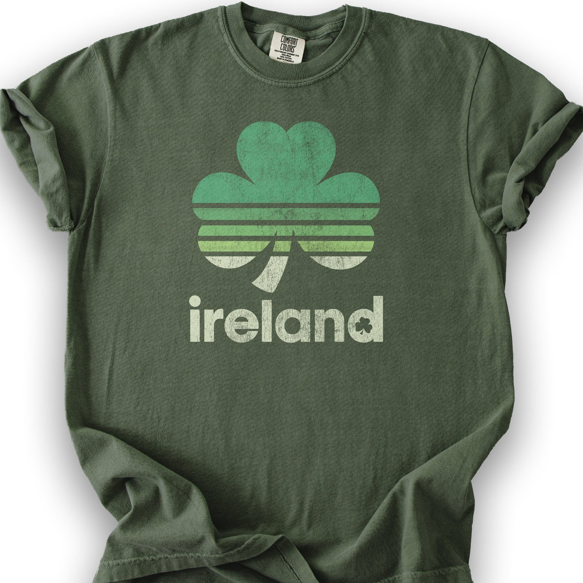 Ireland Retro Shamrock T-Shirt - Hemp