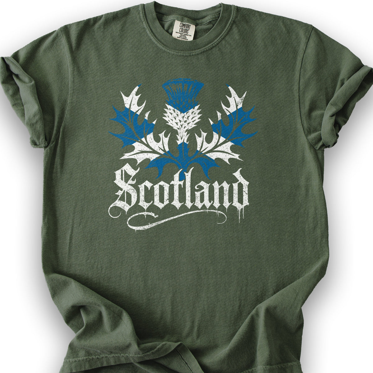Scotland Gothic Thistle T-Shirt - Hemp