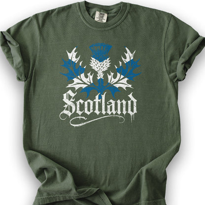 Scotland Gothic Thistle T-Shirt - Hemp