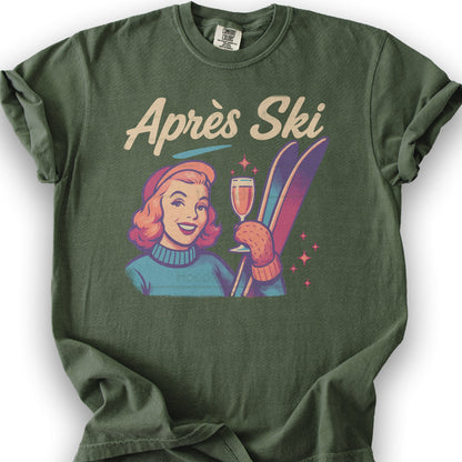 Apres Ski Retro 1950's T-Shirt - Hemp