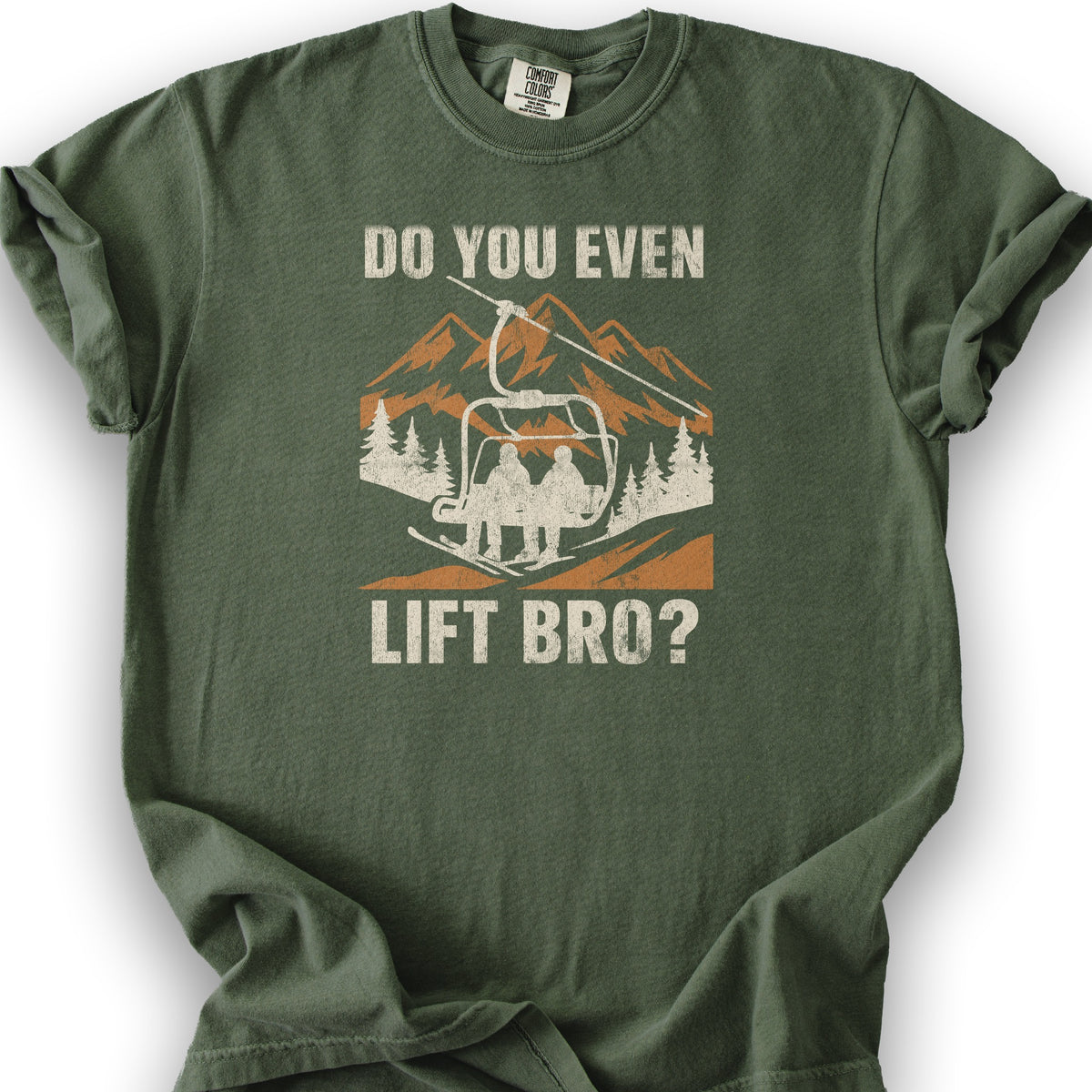 Funny "Do You Even Lift Bro" Ski Lift T-Shirt - Hemp