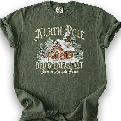 North Pole Bed and Breakfast "Heavenly Peace" T-Shirt - Hemp
