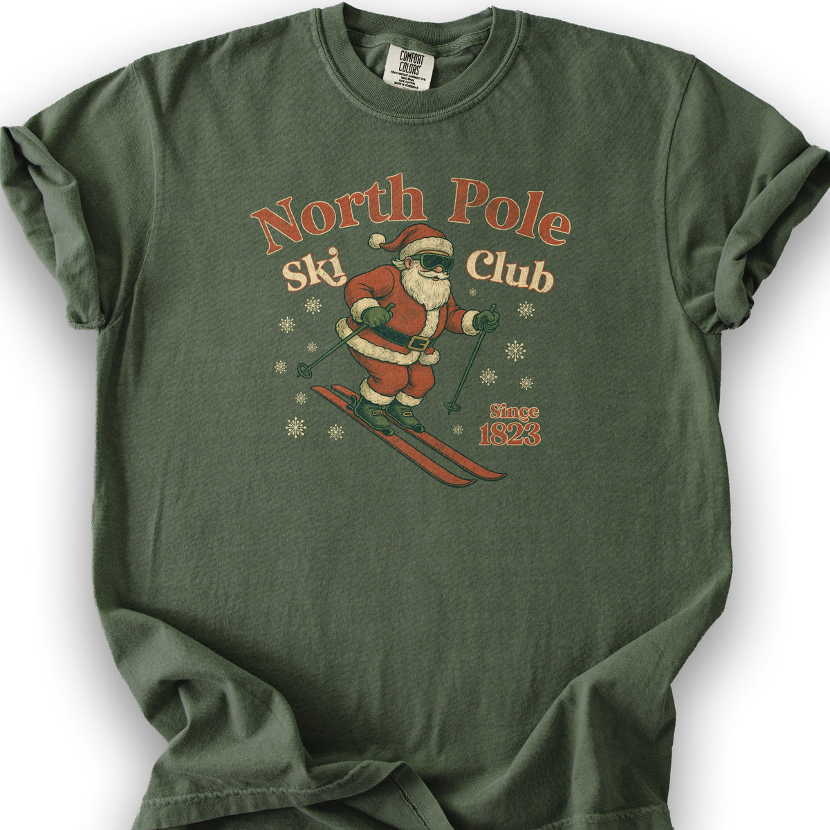 North Pole Ski Club T-shirt - Hemp
