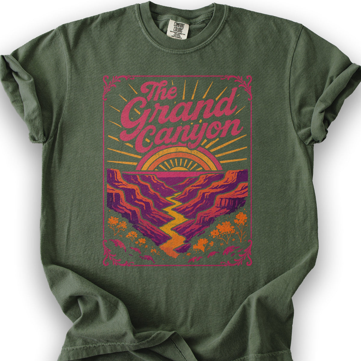 Grand Canyon Retro Neon T-shirt - Hemp