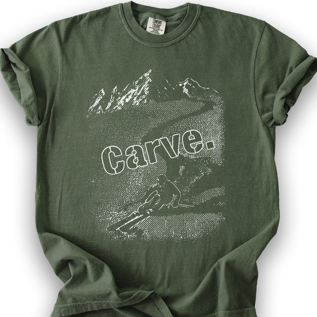 Carve Ski Print T-shirt - Hemp