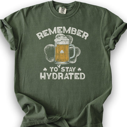 Stay Hydrated Irish T-Shirt - Hemp