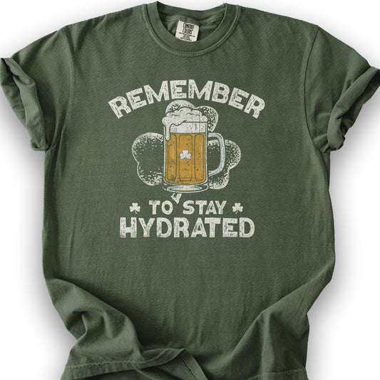 Stay Hydrated Irish T-Shirt - Hemp
