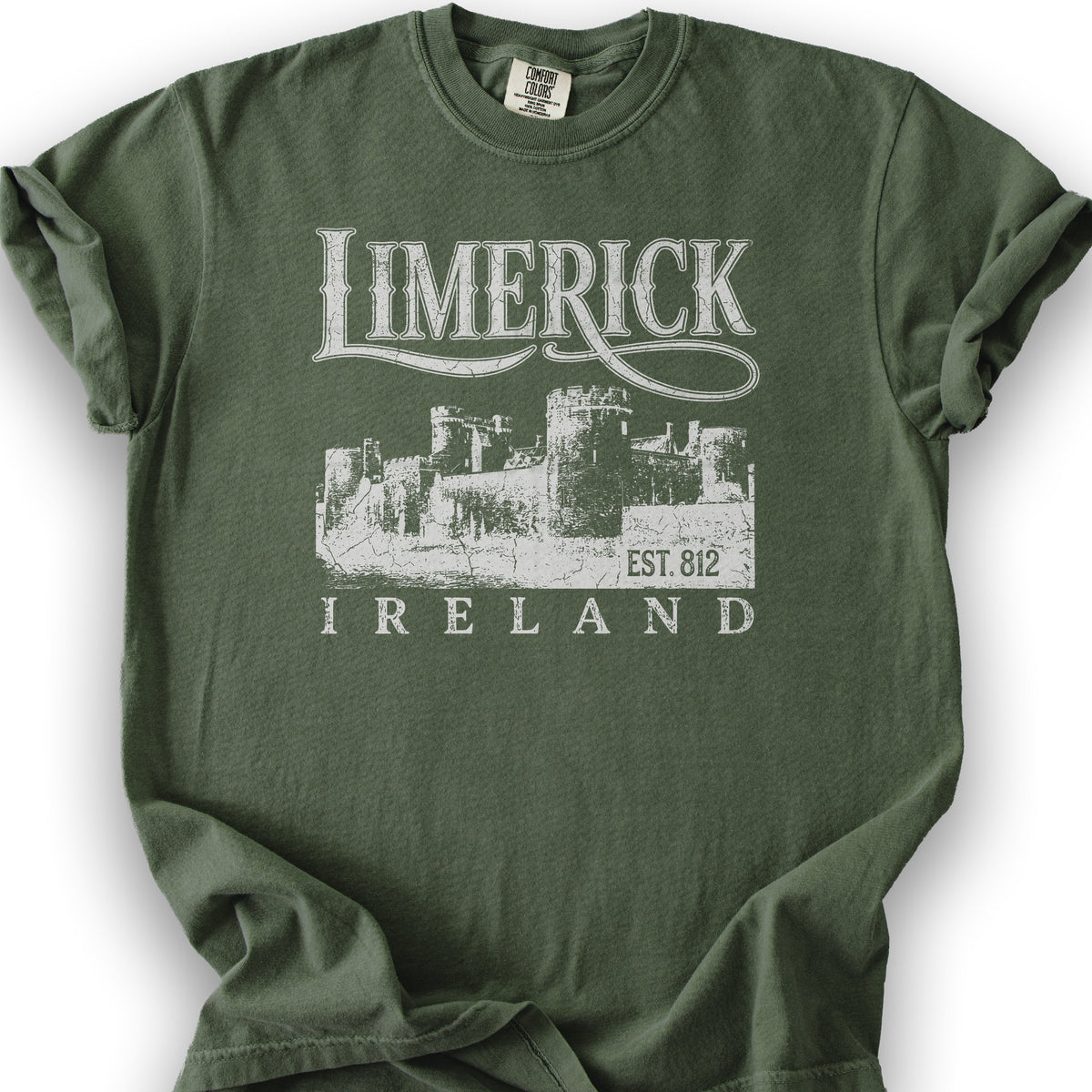 Limerick Ireland Vintage Print T-Shirt - Hemp