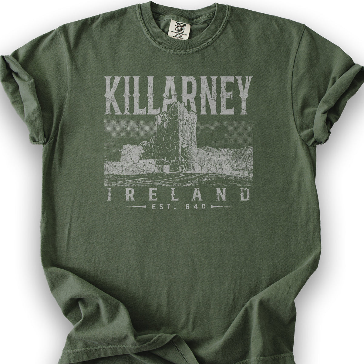 Killarney Ireland Vintage Print T-Shirt - Hemp
