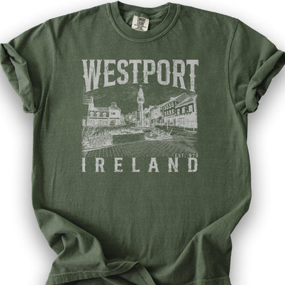 Westport Ireland Sketch T-Shirt - Hemp