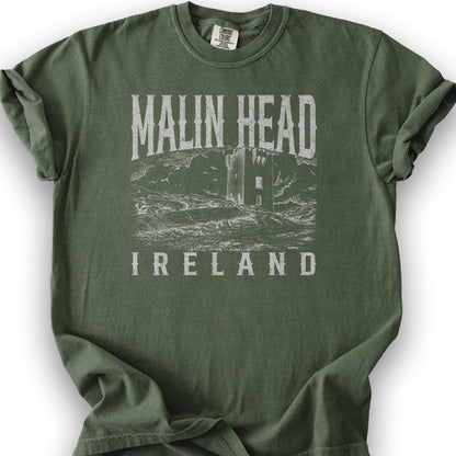 Malin Head Ireland Sketch T-Shirt - Hemp